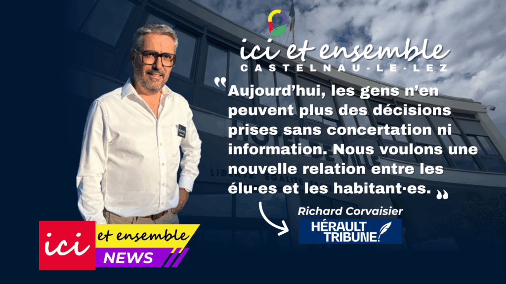 Richard Corvaisier dans Hérault Tribune édition du 17 octobre 2025